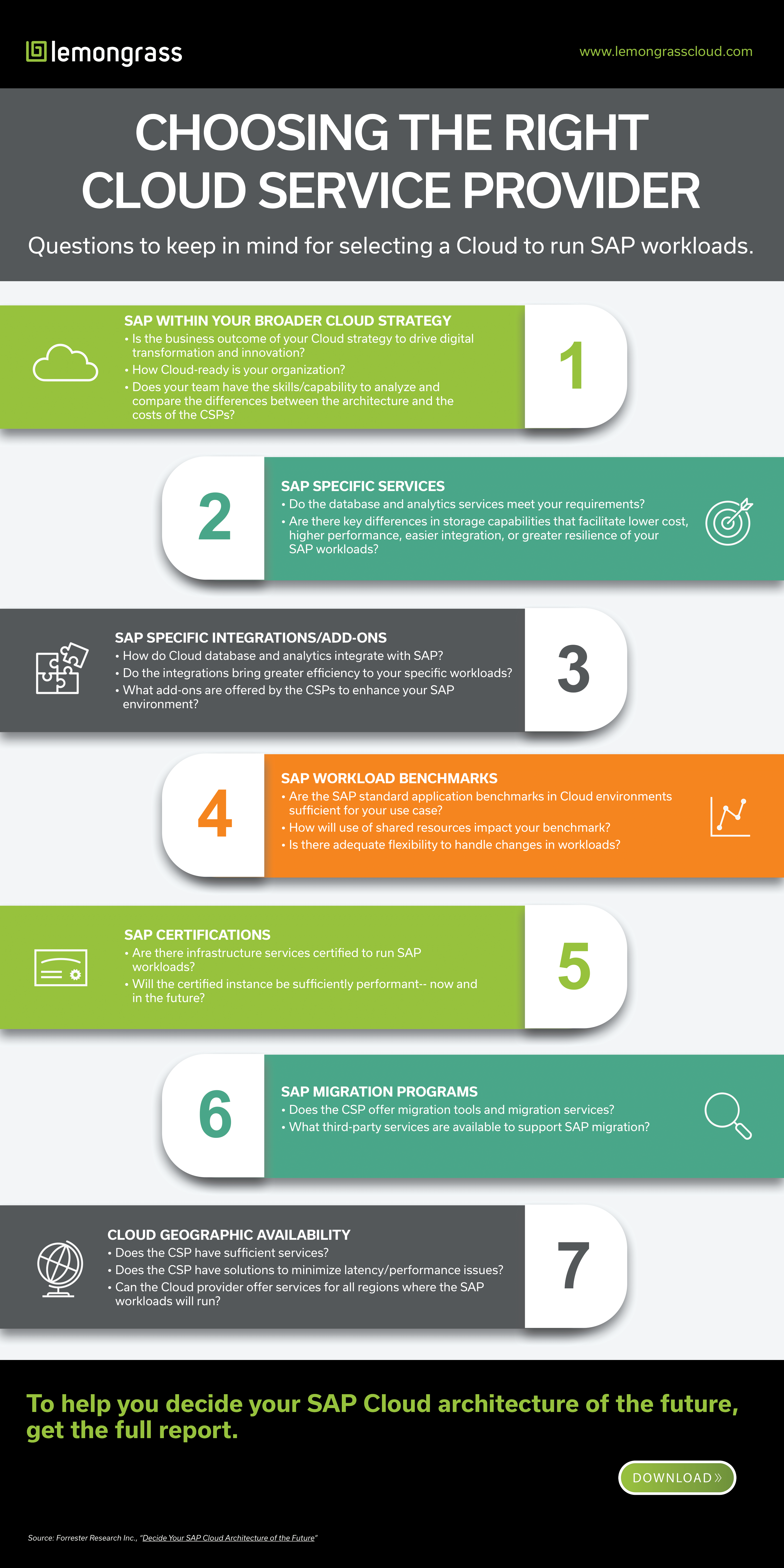 Infographic Choosing Your Sap Cloud Service Provider